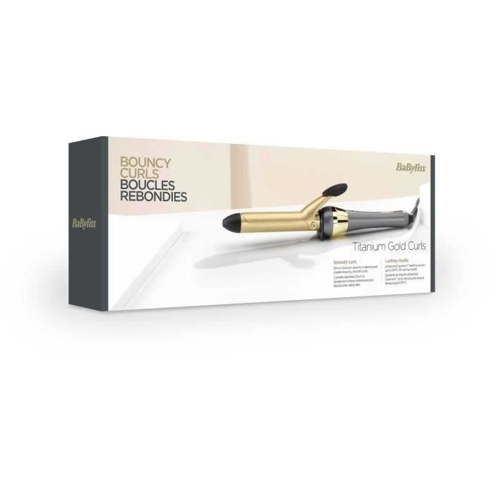 Berry Crush Tong Curler - BABYLISS - 2524PE - 25 mm barrel - Titanium-ceramic - 150°C to 210°C