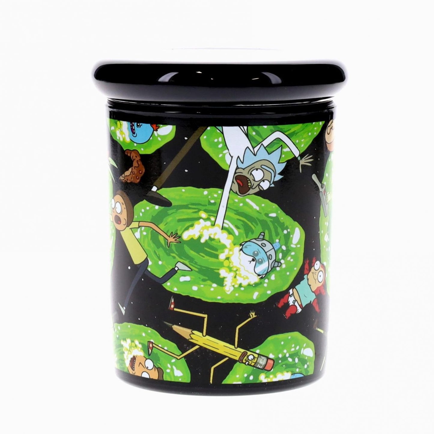 Rick and Morty Portal 6 Ounce Glass Jar with Lid