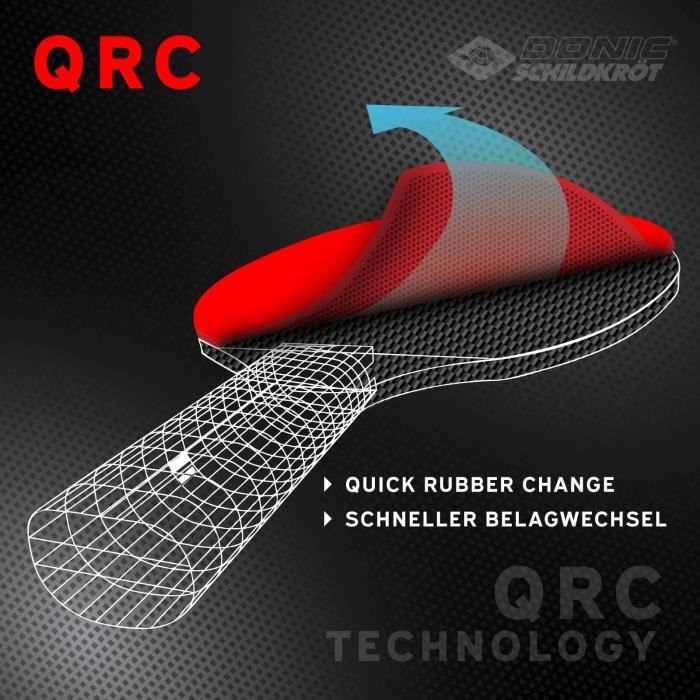 Table tennis racket - SCHILDKRÖT - Top quality - Thickness 1.9 mm - CARBOTEC 900