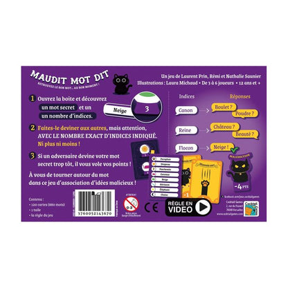 Cursed word says - asmodee - board game