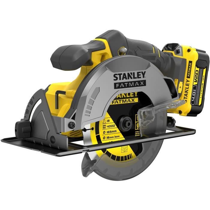 Circular Saw - STANLEY FATMAX V20 - SFMCS500M2K-QW - 165 mm - 18V Lithium - 2 4Ah Batteries