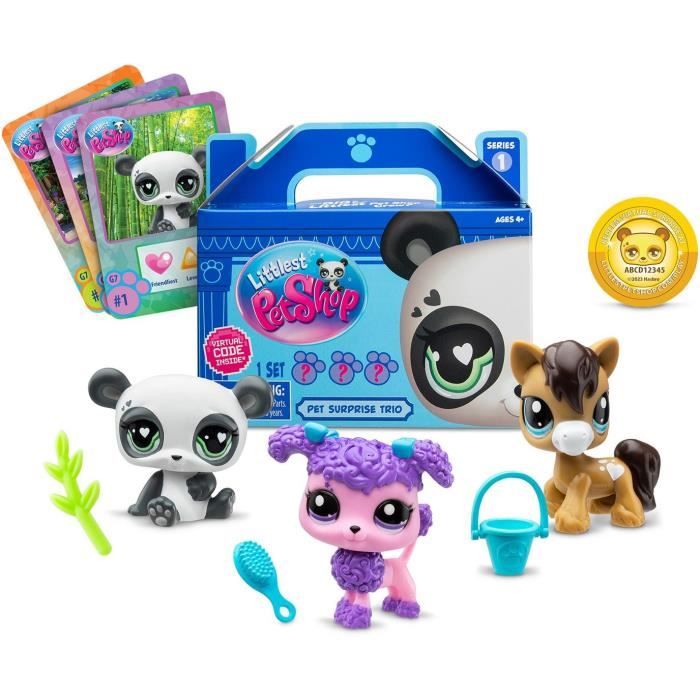 BANDAI - Littlest Pet Shop - 3 Surprise Pets - Little animals to collect - BF00568