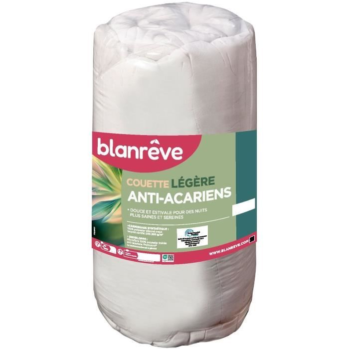 Lightweight anti-dust mite duvet - 200 gr/m² - BLANREVE - 240 x 220 cm - White