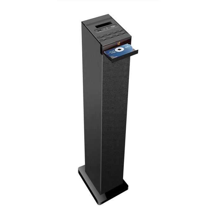 INOVALLEY HP32CD - Bluetooth Sound Tower, CD Player, USB - Black