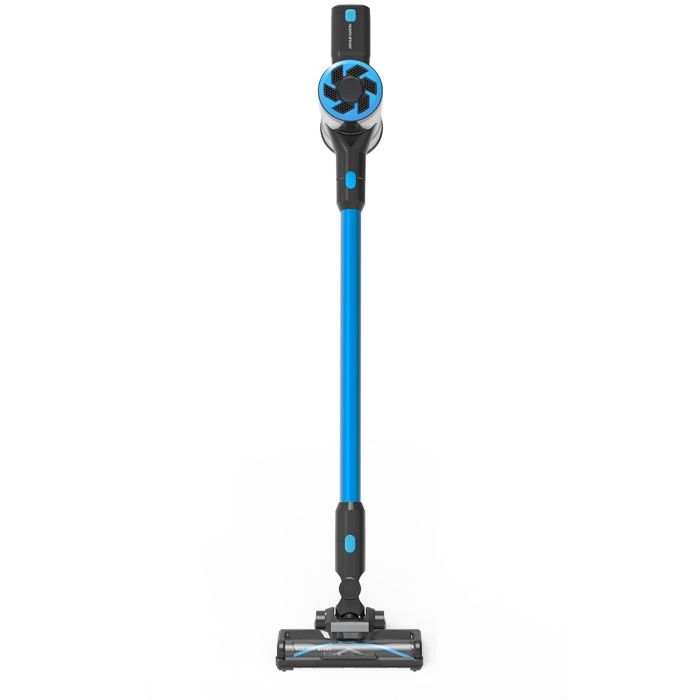 ARTHUR MARTIN -AM0202AC - Cordless stick vacuum cleaner - 150 W - 40 min - Includes 2 removable batteries - 0.7 L - Blue