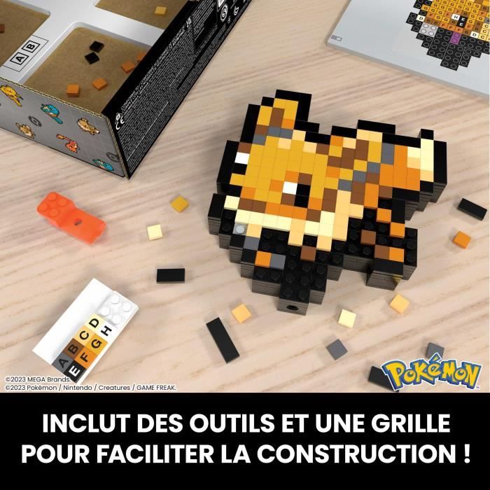 Mega-Pokémon-Eevee-Retro Pixel Art Construction Set 323 Pieces - MEGA Pokémon - HTH78