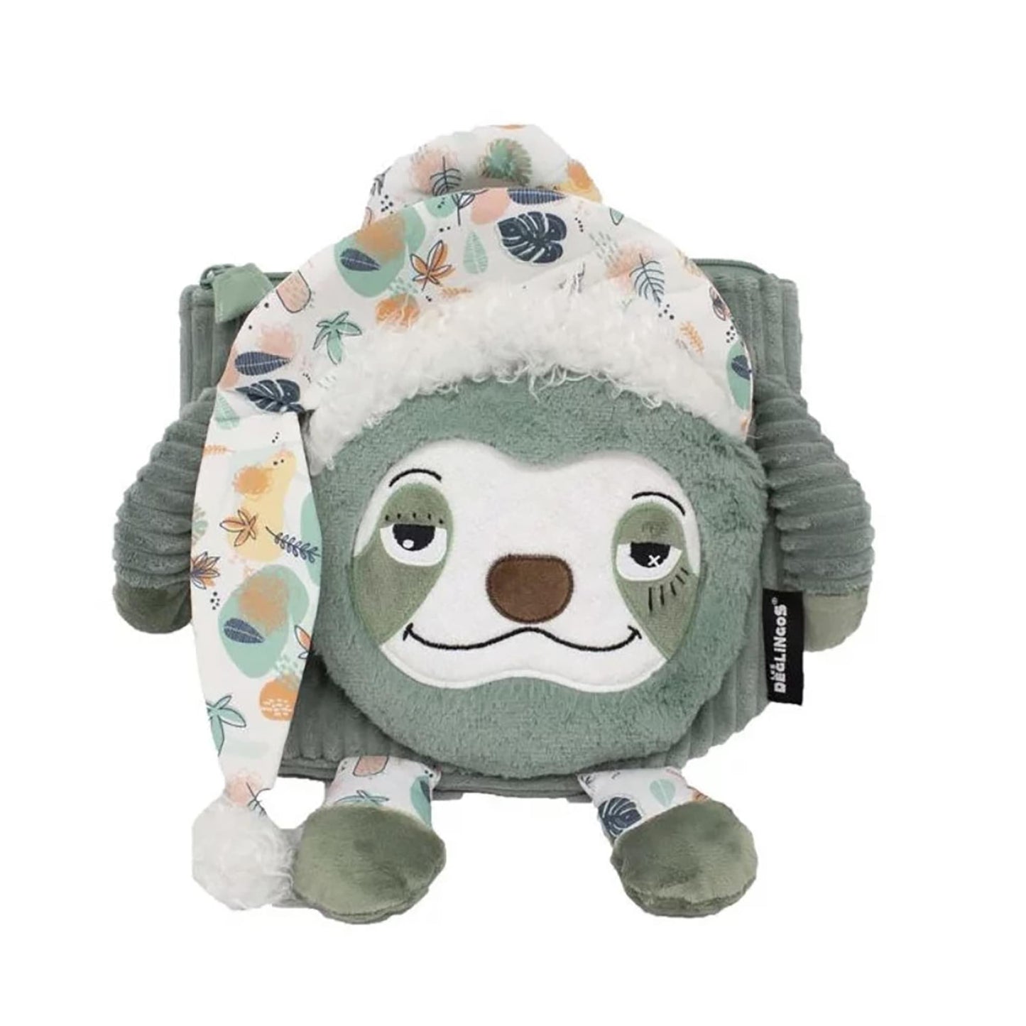 Les Delingos Corduroy Backpack Plush | Chillos the Sloth