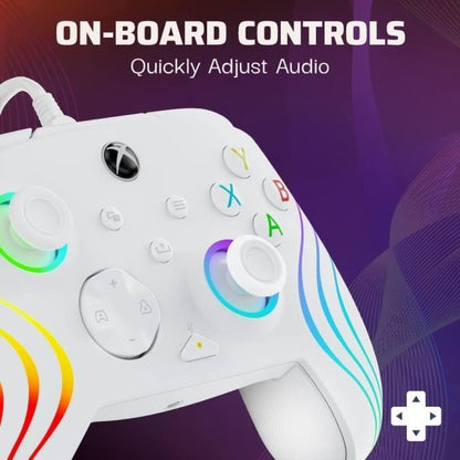 Gamepad - PDP - Afterglow Wave - Wired - White - PC and Xbox Compatible