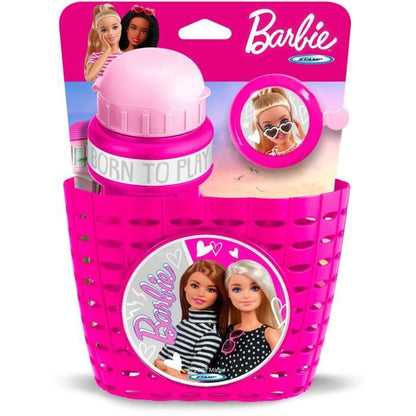 Fun set including a trash can + a can + a bell - MATTEL - BARBIE