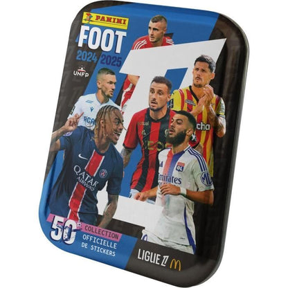 Metal box - PANINI - Football Ligue 1 2024-2025 - McDonald's - 12 pockets - 84 stickers