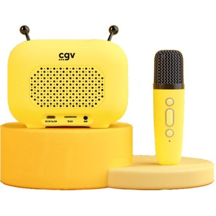 Karaoke kit / Bluetooth speaker and wireless microphone - CGV - MAYA, Magical voice effects, 8h battery life, USB charging