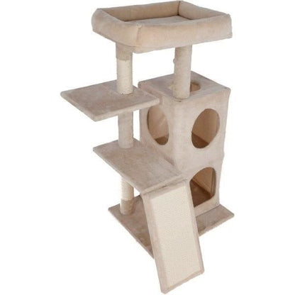 Cat tree 100 cm - ALESSIA - KERBL - Soft - Two-story alcove