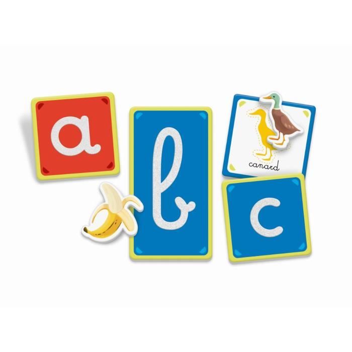 Montessori - Clementoni - Tactile letters - Educational game to learn the alphabet - 26 rough letter cards - Ages 3 and up