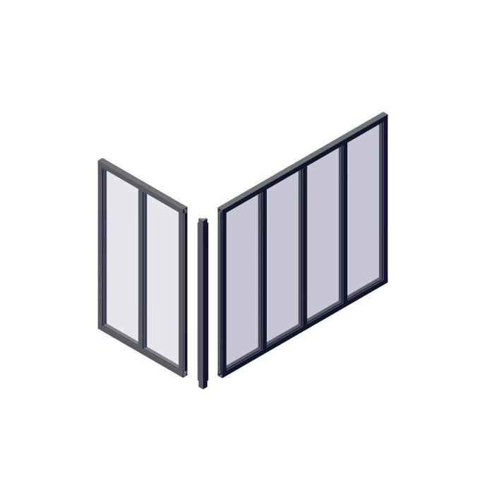 Corner post - OPTIMUM - H50 X W30 cm - Black