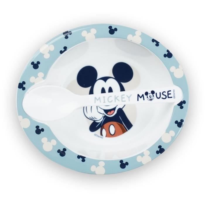 MICROWAVE MEAL SET BOWL + MICKEY SPOON