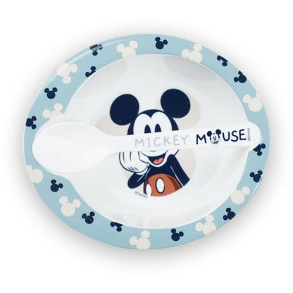 MICROWAVE MEAL SET BOWL + MICKEY SPOON