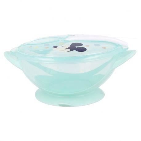Mickey airtight bowl with suction cup and spoon +10 months
