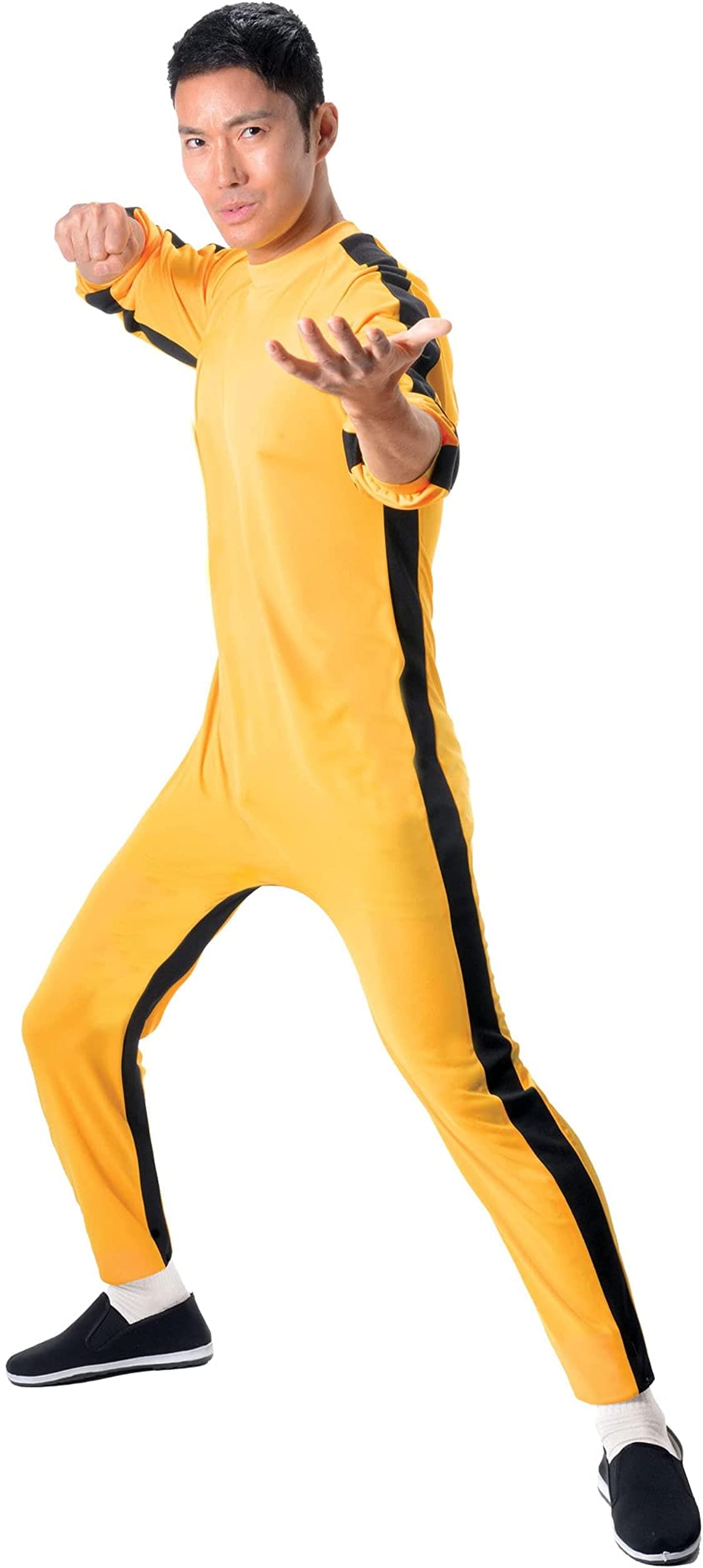 Bruce Lee Yellow Adult Costume Jumpsuit | LG/XL