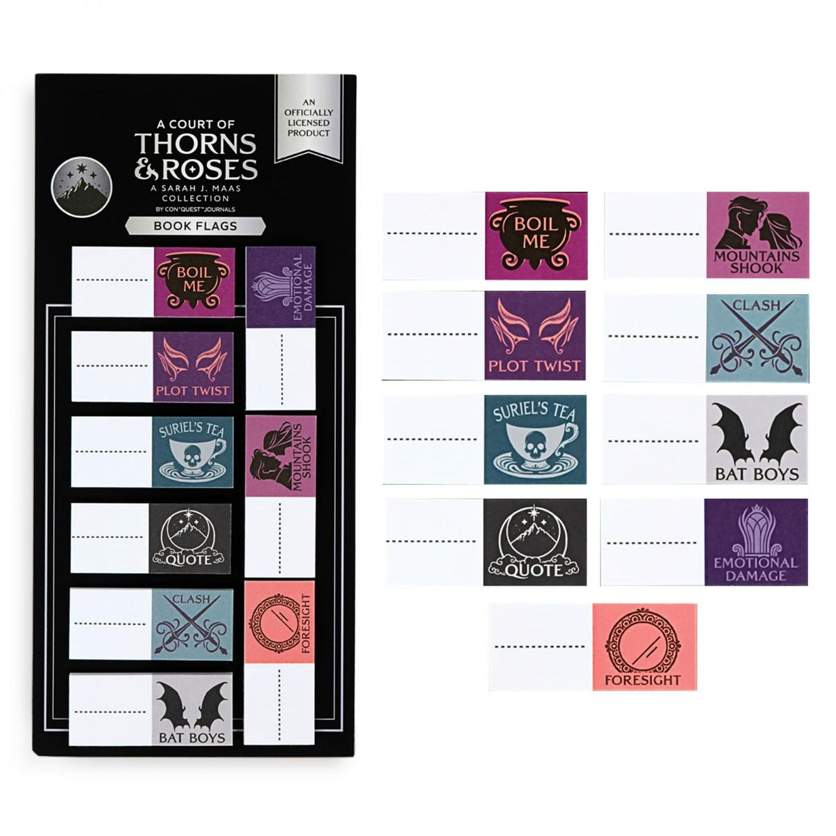A Court Of Thorns and Roses Annotation Book Flag Set Of 30