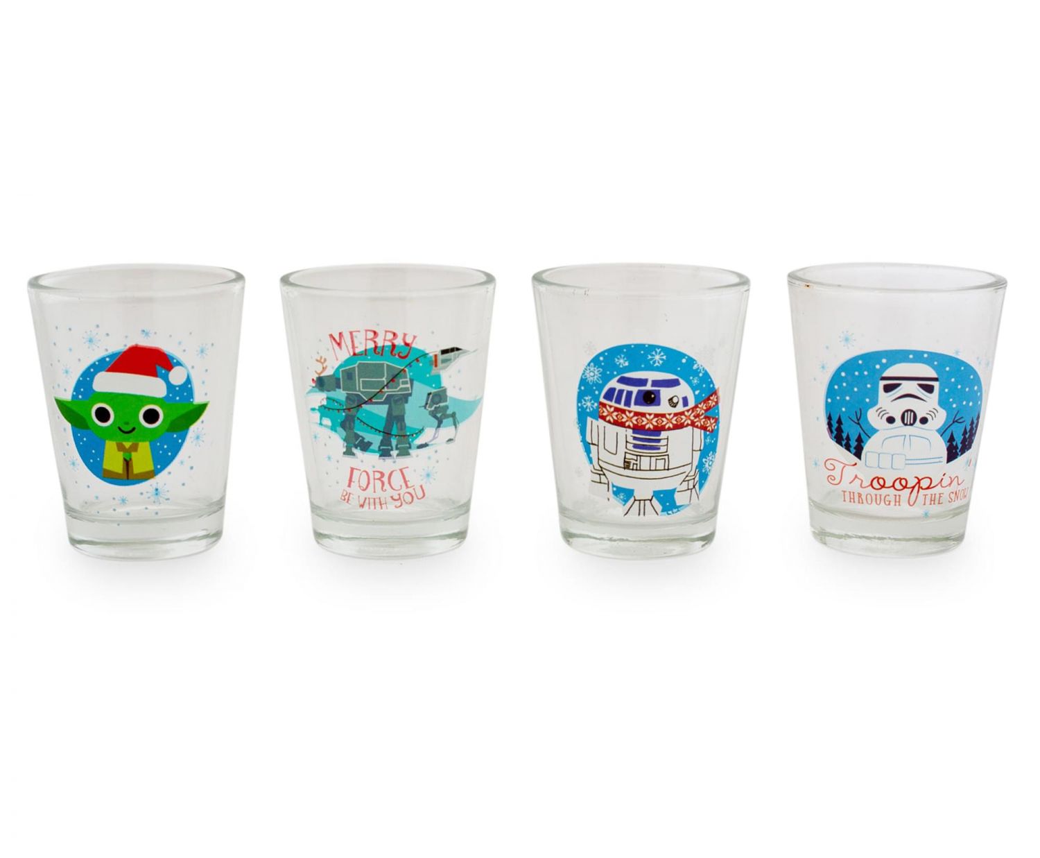 Star Wars Holiday 1.5-Ounce Mini Shot Glasses | Set of 4