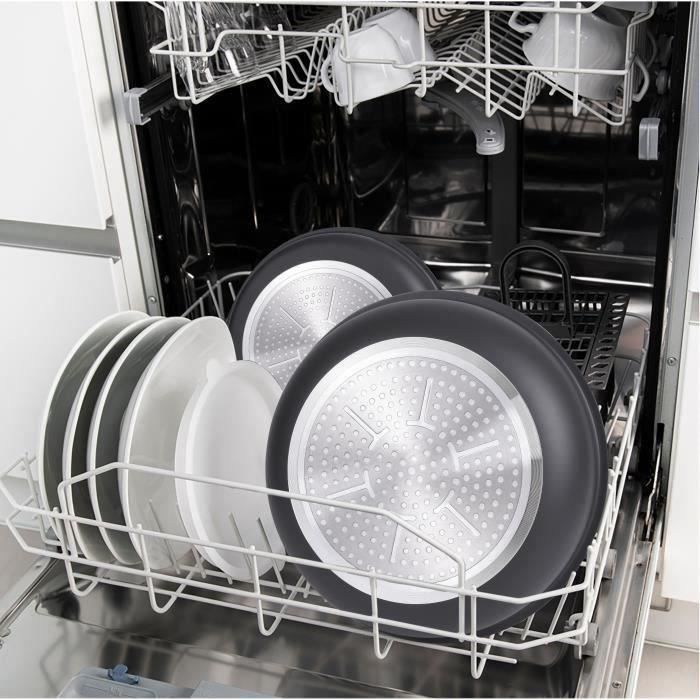 Arthur Martin AM3950 16-piece cookware set - Aluminum - Removable handle - All heat sources including induction