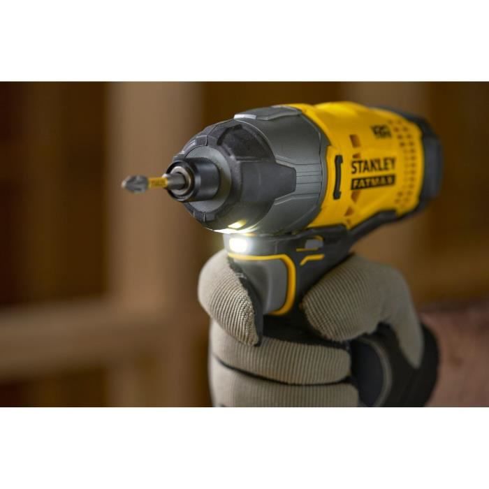 Impact screwdriver 165 Nm - 18V - 2800 rpm, 3100 cps/min, LED - V20 range - STANLEY FATMAX, SFMCF800D1K-QW