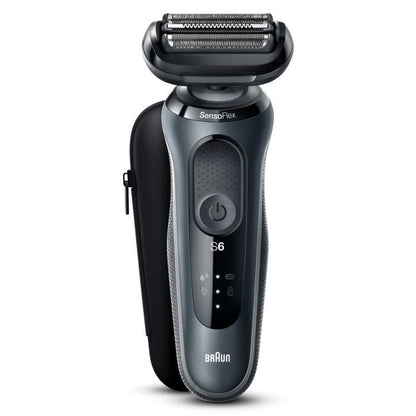 Electric Shaver - BRAUN - Series 6 61-N1000s - 50 min battery life - Elegant black - SensoFlex