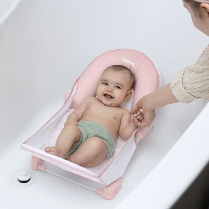 INGENUITY Foldable Baby Girl Bath Seat Pink