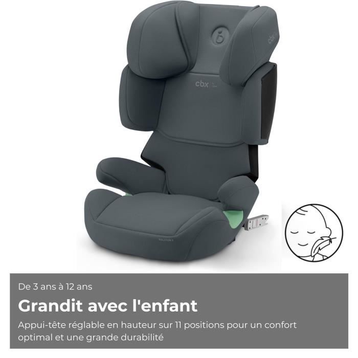 CYBEX Solution X i-Fix Booster Seat - Cobblestone Grey