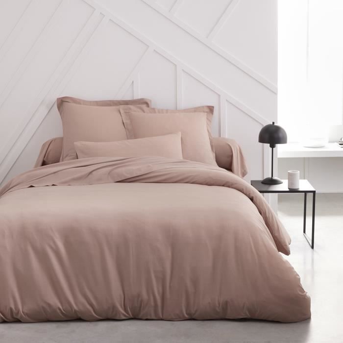 TODAY ESSENTIAL TODAY CHARG - 140 x 190 cm - 2 people - 100% UNE cotton - Sand pink