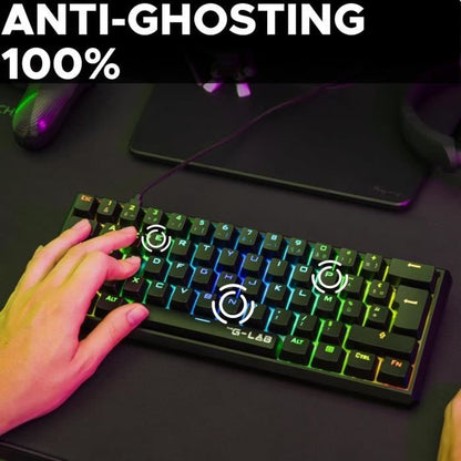 Mechanical Gaming Keyboard - THE G-LAB - KEYZ TALLIUM - Red