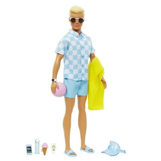 Barbie - Barbie Beach Day Ken (CP4) - 21a - Doll - 3 years old and +