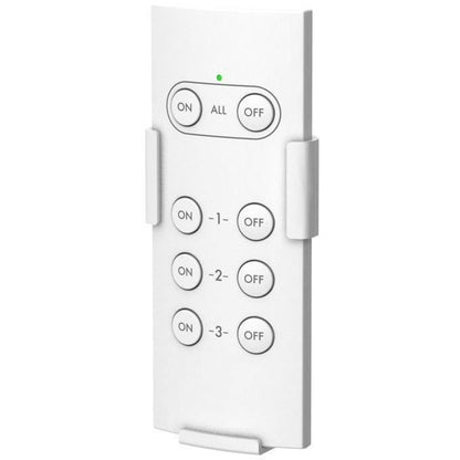 Pack of 2 remote-controlled sockets for outdoor use + remote control - GAO - 230 V - Black