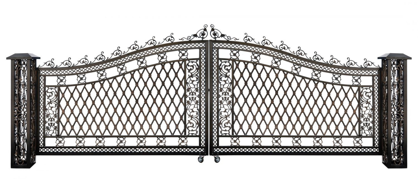 Bridgeton Moore Aluminum Wide Driveway Gate (KIT)
