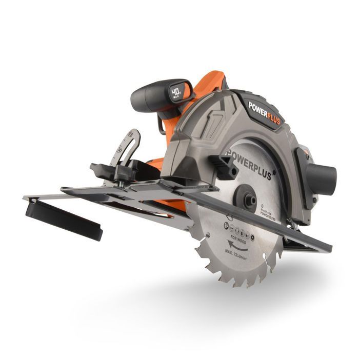 Wireless Circular saw 40V Ø185mm - Dual Power Powdp25230 - Delivered without battery or charger