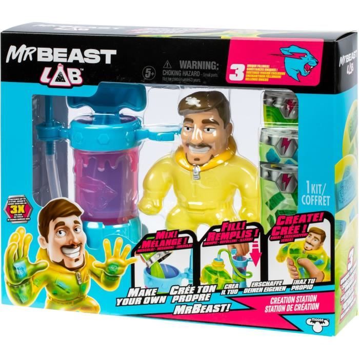 Creation Kit - MRBEAST LAB - Heroes of Goo Jit Zu - Pump included - Customizable figurine - Accessories provided