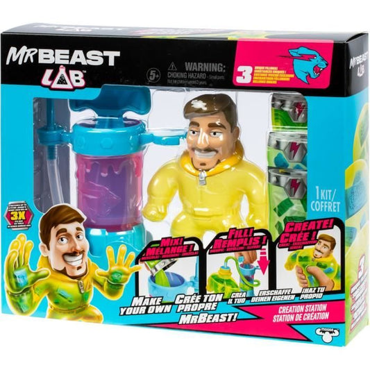 Creation Kit - MRBEAST LAB - Heroes of Goo Jit Zu - Pump included - Customizable figurine - Accessories provided