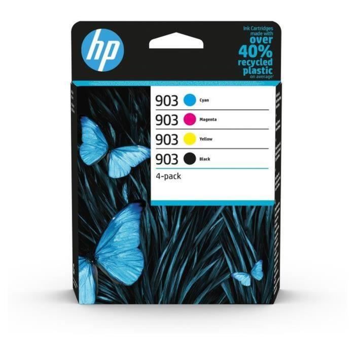 HP 903 4-pack original ink cartridges, black / cyan / magenta / yellow (6ZC73AE) for HP OfficeJet / OfficeJet Pro 6900