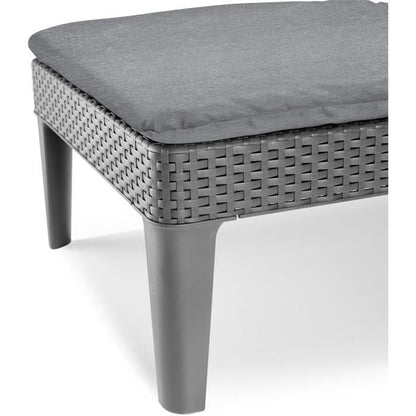 Allibert by Keter - Jaipur - Sunbathing in Imitation Rattan Braided - Gray