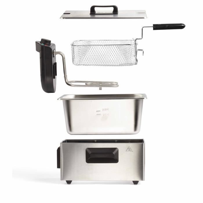 3 L Deep Fryer - LIVOO - DOC216 - 2000W - 3L - Removable stainless steel tank - Removable frying basket - Adjustable thermostat