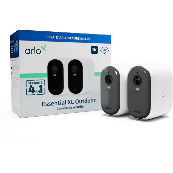 Surveillance Camera - ARLO - ESSENTIAL2 XL 2K - Infrared Night Vision - Wireless - 4 in 1