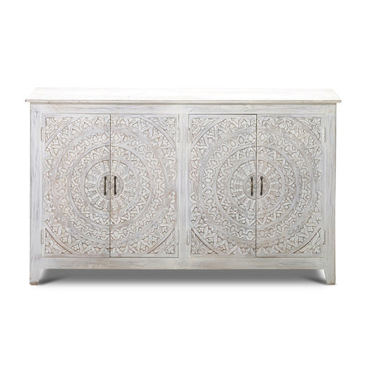 Carved Lace 4 Door Sideboard
