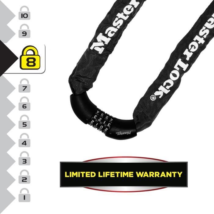 MASTER LOCK Bicycle Anti-Theft Chain - Code Lock