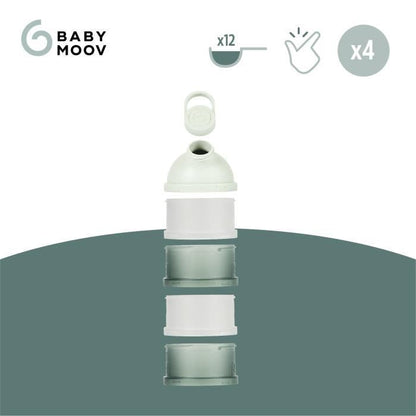 Babymoov Babydose Powdered Milk Dispenser Boxes - Ergonomic pouring spout - Made in France, Green