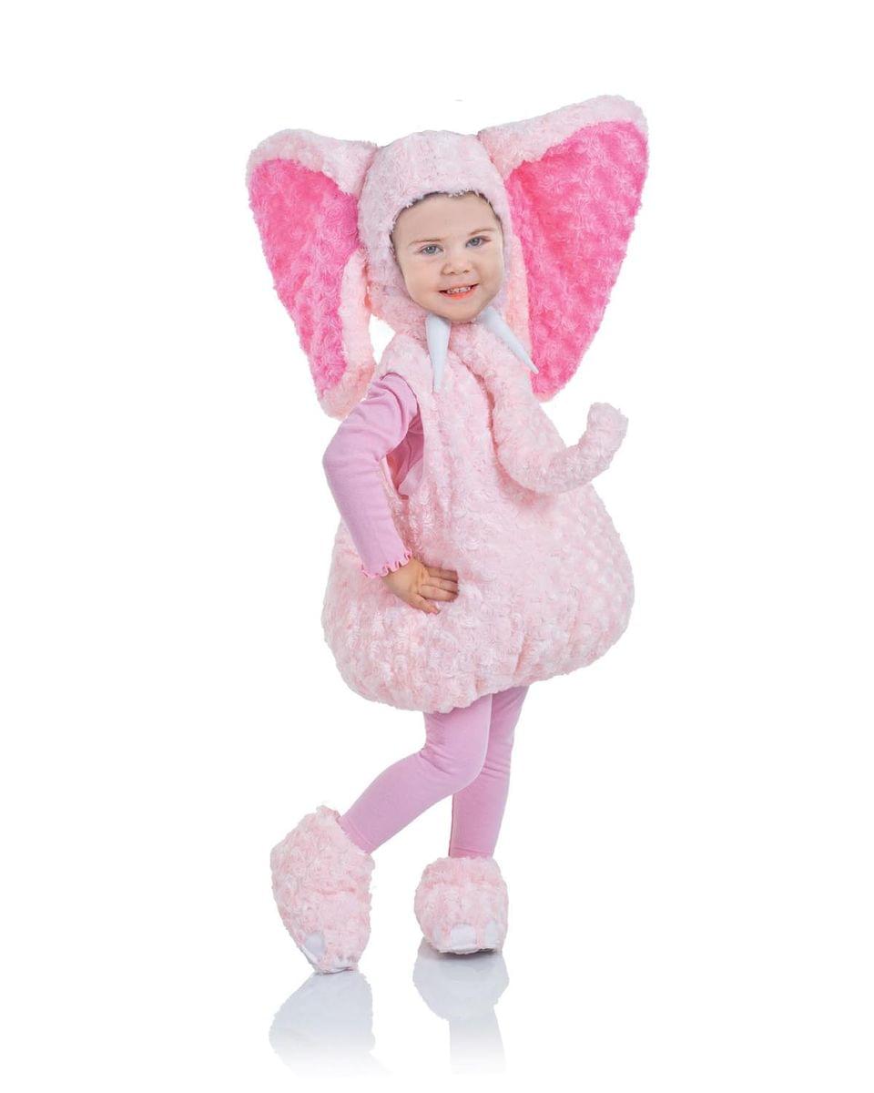 Belly Babies Pink Elephant Costume Toddler M 18-24 Months