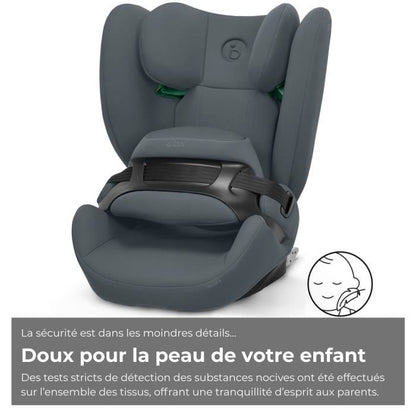 CBX BY CYBEX - Car seat Gr. 1/2/3 Pallas B i-Size Cobblestone Grey-Dark Gray - Gray
