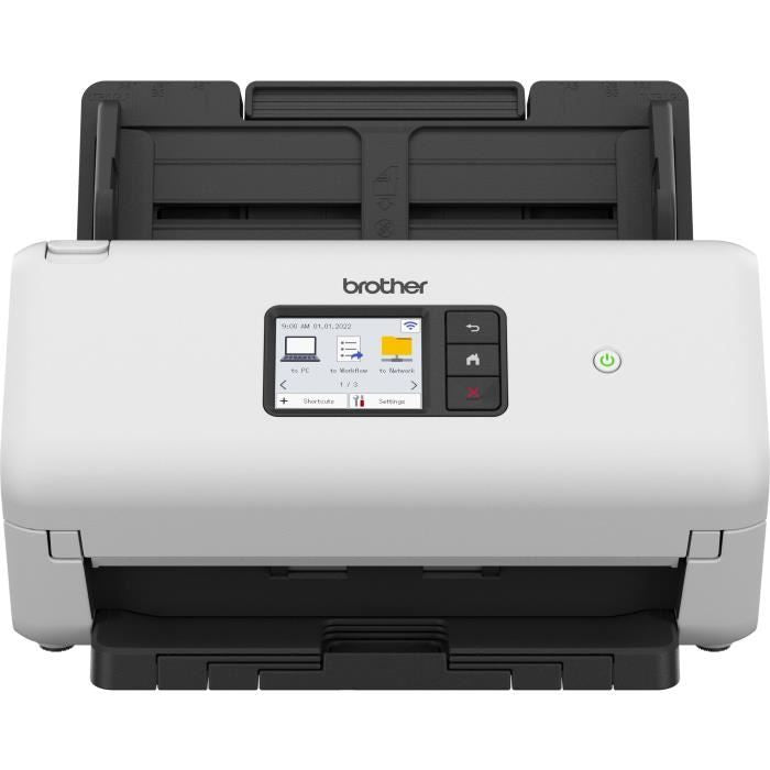 Scanner - BROTHER - ADS-4500 - Office Documents - Duplex - 70 ppm/35 ipm - Ethernet, Wi-Fi, Wi-Fi Direct - ADS4500WRE1