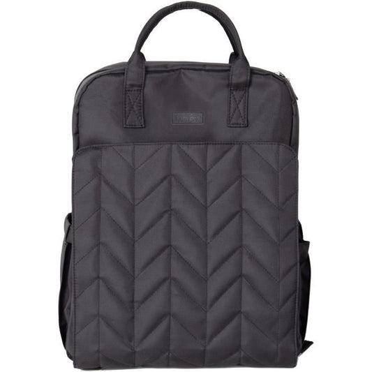 Diaper bag - TINEO - Backpack shape - Quilted - Black