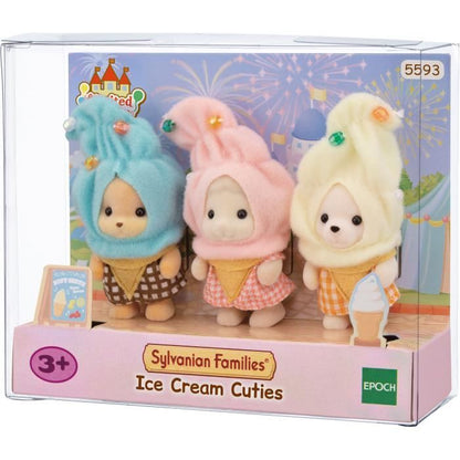 The trio of babies in glazed creme costumes - Sylvanian Families - 5593 - From 3 years old