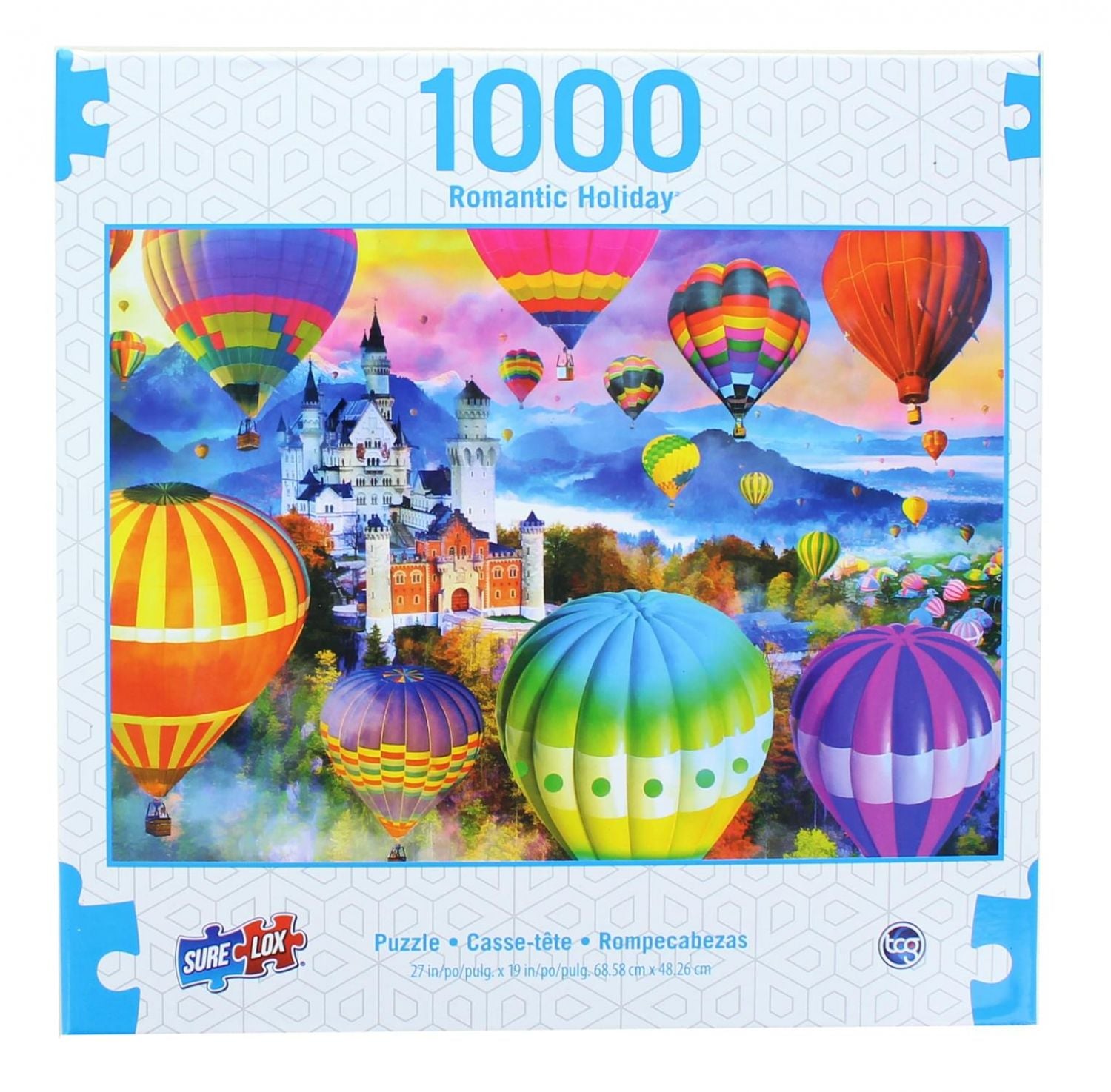 Romantic Holiday 1000 Piece Jigsaw Puzzle | Neuschwanstein Air Balloon Festival